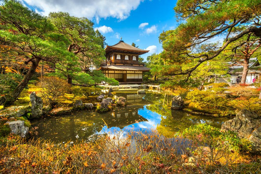 Ginkakuji (Silver Pavilion), Kyoto, Japan. Wall Decal