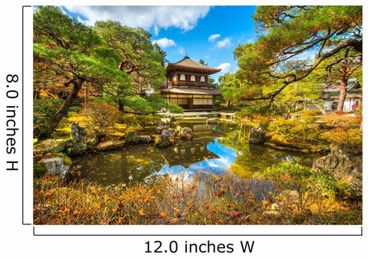 Ginkakuji (Silver Pavilion), Kyoto, Japan. Wall Decal