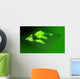 Hologram Wold Map Green Wall Decal
