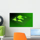 Hologram Wold Map Green Wall Decal