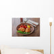 baked chicken thigh with cherry tomatoes and lemon Wall Decal