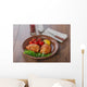 baked chicken thigh with cherry tomatoes and lemon Wall Decal