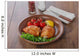 baked chicken thigh with cherry tomatoes and lemon Wall Decal