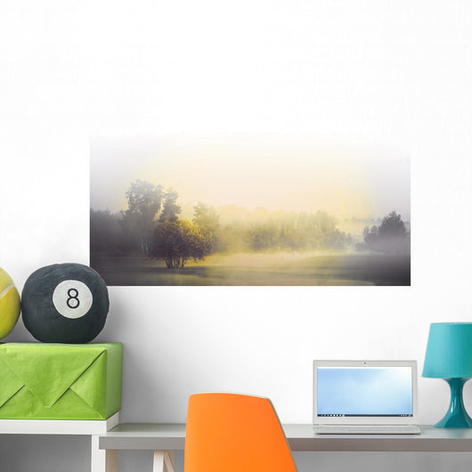 Monochrome landscape Wall Decal