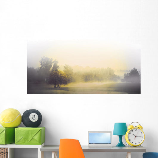Monochrome landscape Wall Decal