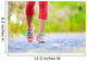 Jogging woman with athletic legs and running shoes Wall Decal