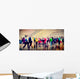 People Consumer Shopping Commuter Consumerism Crowded Concept Wall Decal