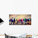 People Consumer Shopping Commuter Consumerism Crowded Concept Wall Decal