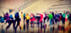 People Consumer Shopping Commuter Consumerism Crowded Concept Wall Decal