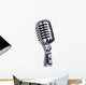 vintage microphone music Wall Decal
