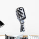 vintage microphone music Wall Decal