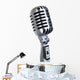 vintage microphone music Wall Decal