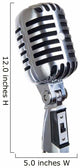 vintage microphone music Wall Decal