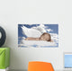 baby infant in clouds with wings Wall Decal
