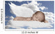 baby infant in clouds with wings Wall Decal