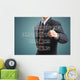 Business man writing customer service concept Wall Decal