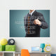 Business man writing customer service concept Wall Decal
