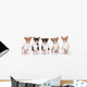 Five Adorable Basenji Puppies Wall Decal