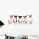 Five Adorable Basenji Puppies Wall Decal