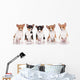 Five Adorable Basenji Puppies Wall Decal