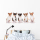 Five Adorable Basenji Puppies Wall Decal