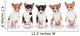 Five Adorable Basenji Puppies Wall Decal