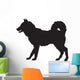 silhouette of a dog-ill Wall Decal