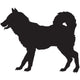 silhouette of a dog-ill Wall Decal