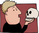Shakespeare hamlet & yorick Wall Decal