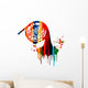 French horn colorful design Wall Decal