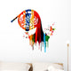 French horn colorful design Wall Decal