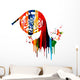 French horn colorful design Wall Decal