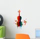 Violin colorful design Wall Decal