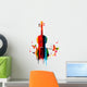 Violin colorful design Wall Decal