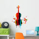 Violin colorful design Wall Decal