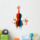 Violin colorful design Wall Decal