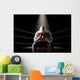Defeated boxer seating on the ring Wall Decal