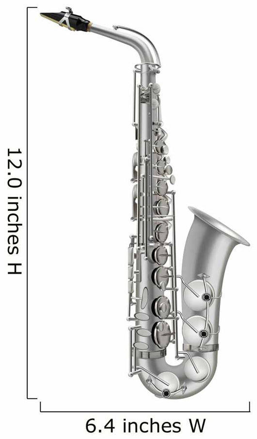photorealistic saxophone isolated on a white background Wall Decal