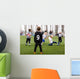 Action during boys soccer match Wall Decal