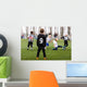Action during boys soccer match Wall Decal