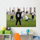 Action during boys soccer match Wall Decal
