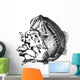 Jumping Bass Wall Decal