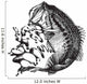 Jumping Bass Wall Decal