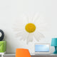 White daisy camomile flower on a white background Wall Decal