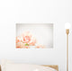 Peach rose cluster  with vignette Wall Decal