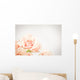 Peach rose cluster  with vignette Wall Decal