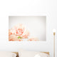 Peach rose cluster  with vignette Wall Decal