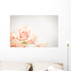 Peach rose cluster  with vignette Wall Decal