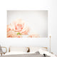 Peach rose cluster  with vignette Wall Decal