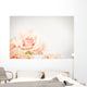 Peach rose cluster  with vignette Wall Decal